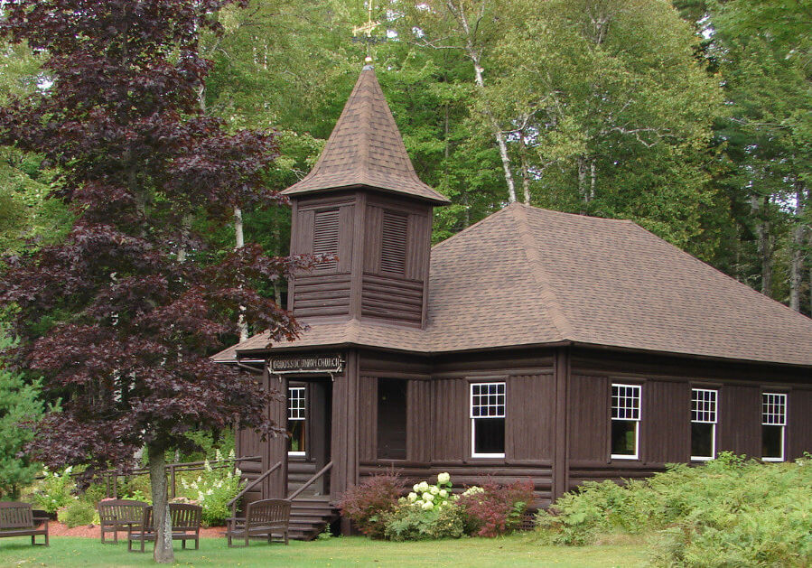 Union Log Church, Oquossoc Maine