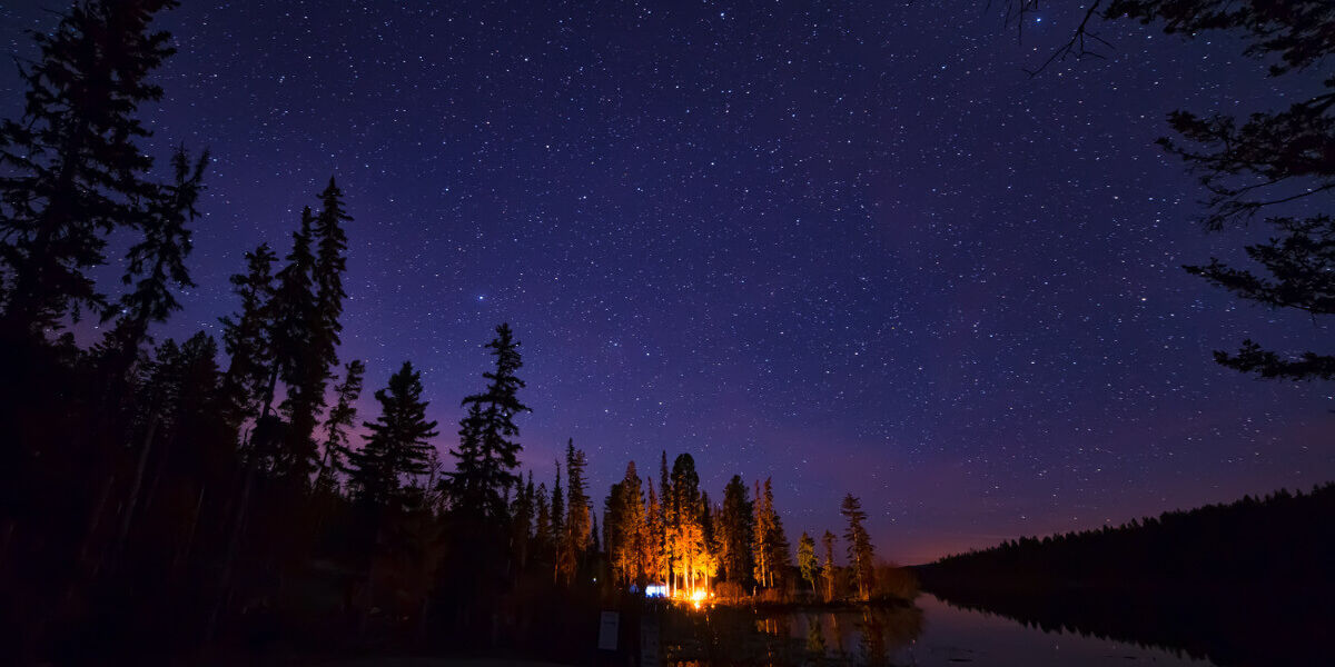 Rangeley Lakes Region Camping under the stars